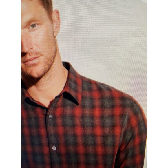 NWT Vince XXL Canyon shadow plaid longsleeve - Picture 2 of 7